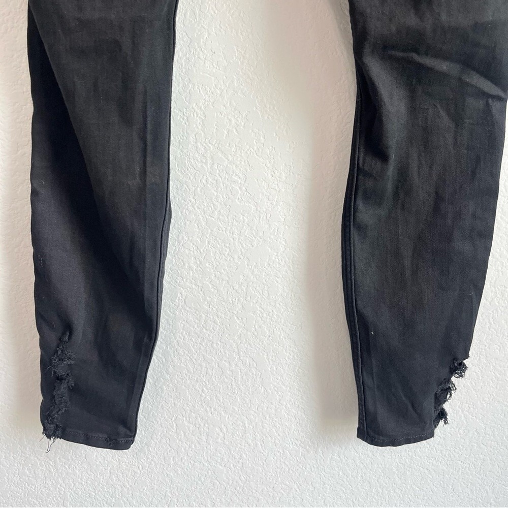 Hollister Women's Black Curvy Mid-rise Distressed Jean Legging  19R /‎ 34W NWT - Picture 7 of 11